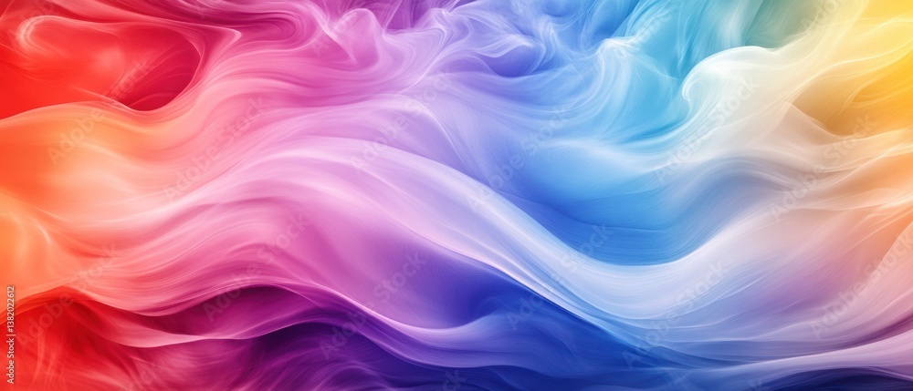Dynamic spectrum flow, abstract multi-hued wave formation background Dynamic spectrum flow, abstract multi-hued wave formation background