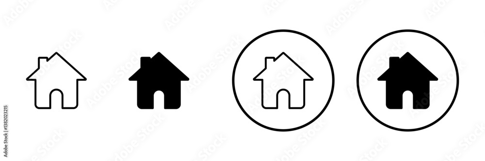 House icon vector. Home sign and symbol House icon vector. Home sign and symbol