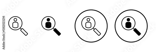 Hiring icon vector. Search job vacancy sign and symbol. Human resources concept. Recruitment