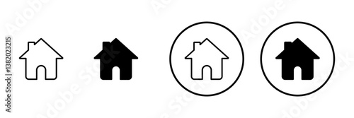 House icon vector. Home sign and symbol