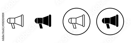 Megaphone icon vector. Loudspeaker sign and symbol