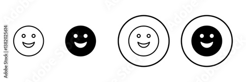 Smile icon vector. smile emoticon icon. feedback sign and symbol