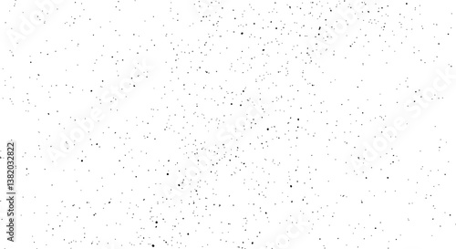 Speckle grain dot white paper noise texture with distress effect vector illustration pattern background. Dirty or dust film grain speck grit grunge overlay on white background grain noise particles.