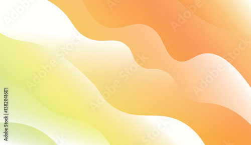Template Background With Wave Geometric Shape. For Design, Presentation, Business. Vector Illustration with Color Gradient.
