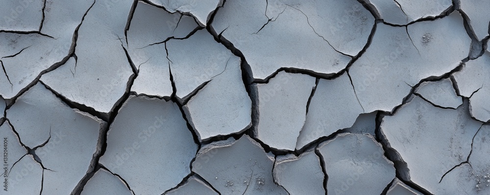 Obraz premium Dry Cracked Surface Background Texture with Fine Lines and Patterns