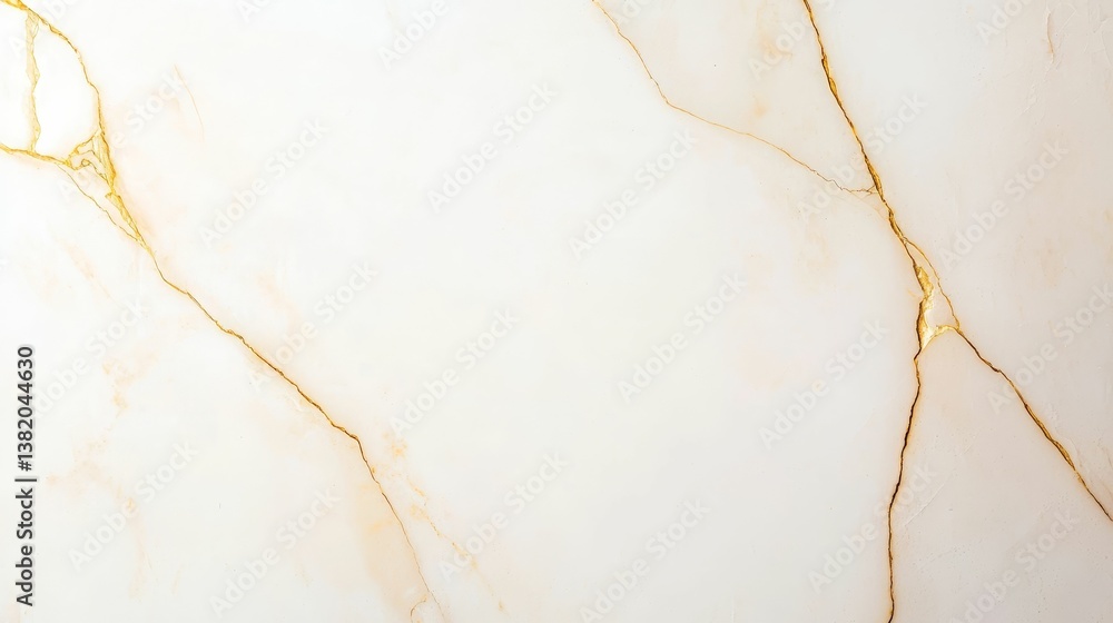 A smooth, light-colored surface with delicate gold veining, creating an elegant and luxurious appearance.