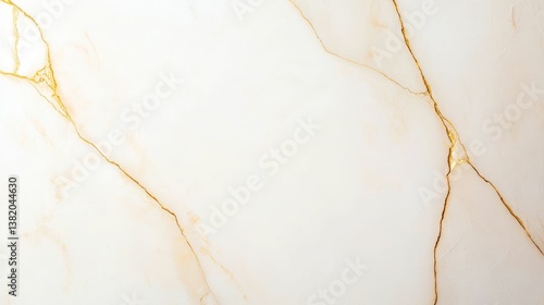 Obraz na płótnie A smooth, light-colored surface with delicate gold veining, creating an elegant and luxurious appearance. w salonie