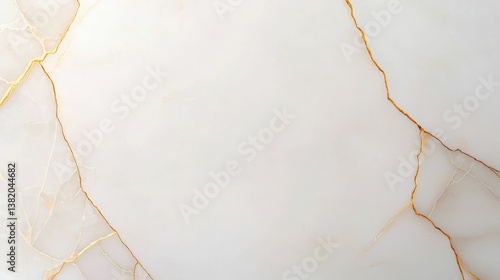 A smooth, elegant surface with white marble and golden veins, ideal for luxurious interior designs and modern aesthetics.