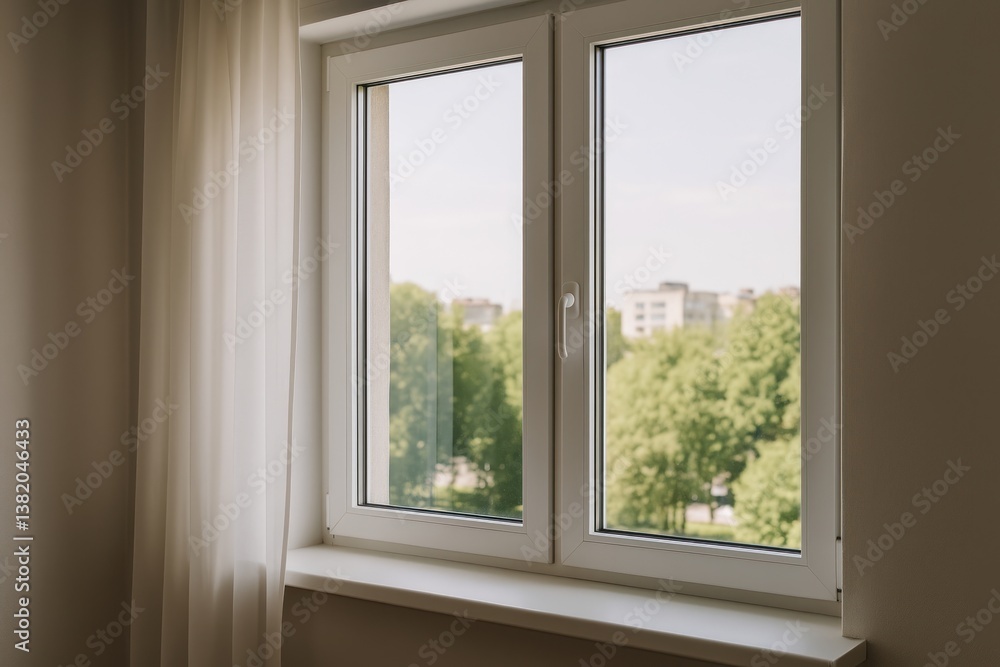 Serene view through window Serene view through window