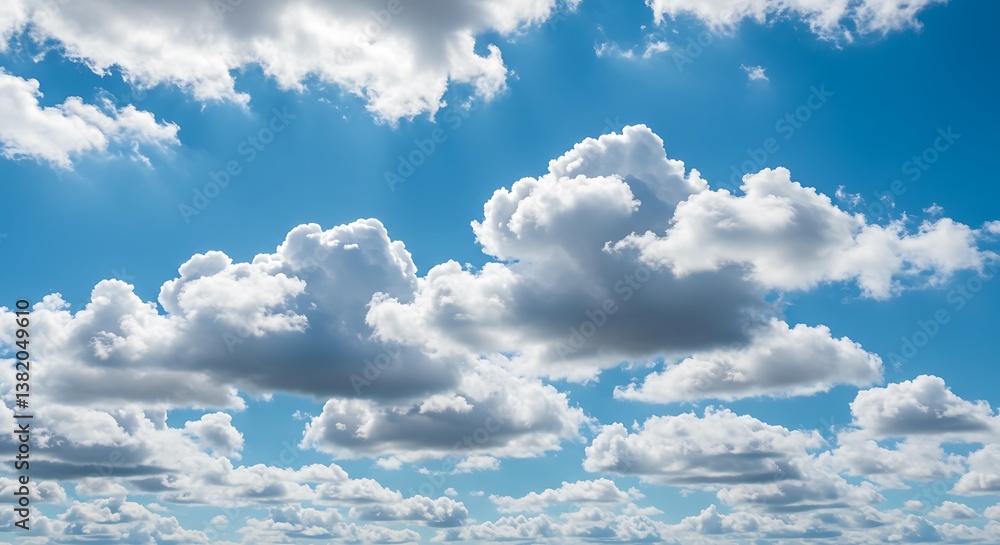 Azure Embrace Of Sunlight And Clouds AI Generated Azure Embrace Of Sunlight And Clouds AI Generated