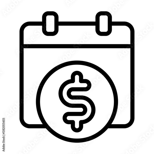 payday outline icon. payday black line illustration.