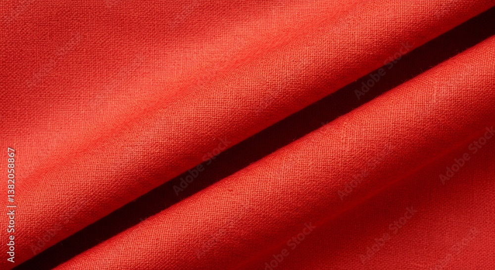 Rich red fabric texture soft light. AI Generated Rich red fabric texture soft light. AI Generated