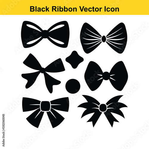Collection of decorative bows and bow ties in various styles and colors