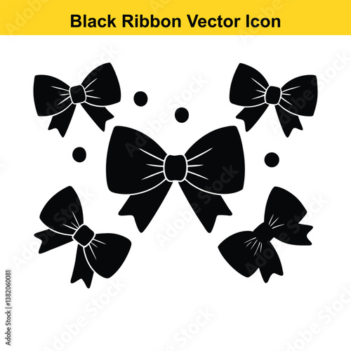 Collection of decorative bows and bow ties in various styles and colors