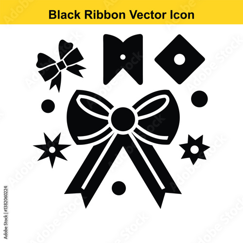 Collection of decorative bows and bow ties in various styles and colors