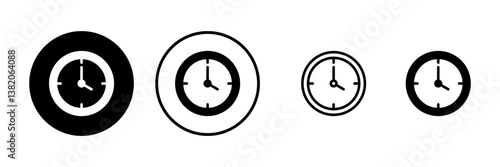 Clock icon vector illustration. Time sign and symbol. watch icon