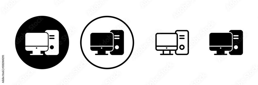 Computer icon vector illustration. computer monitor sign and symbol Computer icon vector illustration. computer monitor sign and symbol