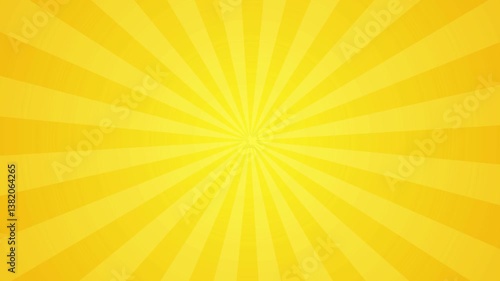 Wallpaper Mural Animation of a Rotating Yellow Sunburst rays looping background, stunning abstract comic cartoon background. 
sunbrust rotating animation background with yellow. 4k red and yellow sunburst Animation Torontodigital.ca