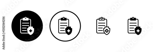 Medical insurance icon logo design. health insurance sign and symbol
