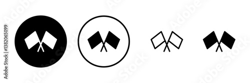 Flag icon vector illustration. Gps location pin map. Location marker symbol.
