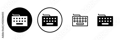 Keyboard icon vector illustration. keyboard sign and symbol