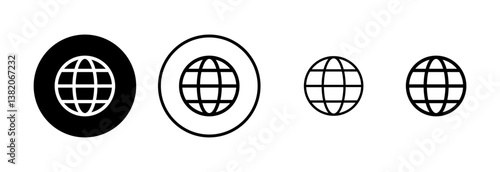Web icon logo design. go to web sign and symbol. web click icon. Global search icon