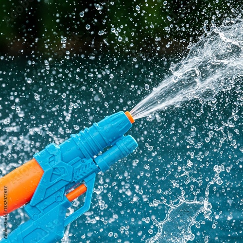 Songkran water gun, water splash, Songkran festival, 