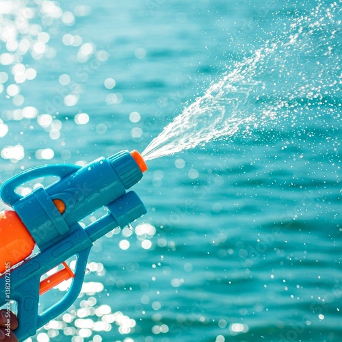 Songkran water gun, water splash, Songkran festival, 