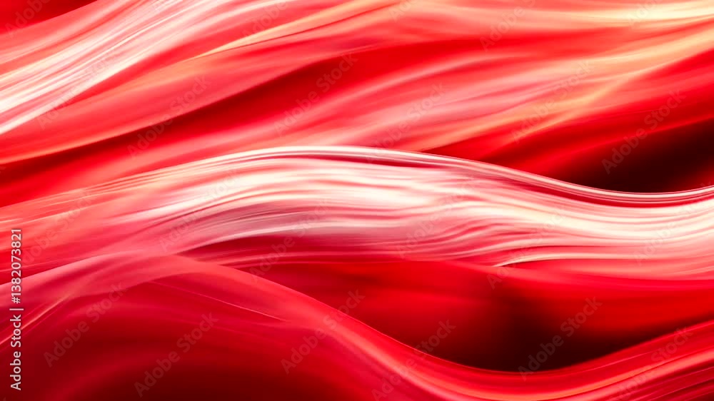 Abstract red wave patterns flowing smoothly, creating a dynamic and vibrant background Abstract red wave patterns flowing smoothly, creating a dynamic and vibrant background