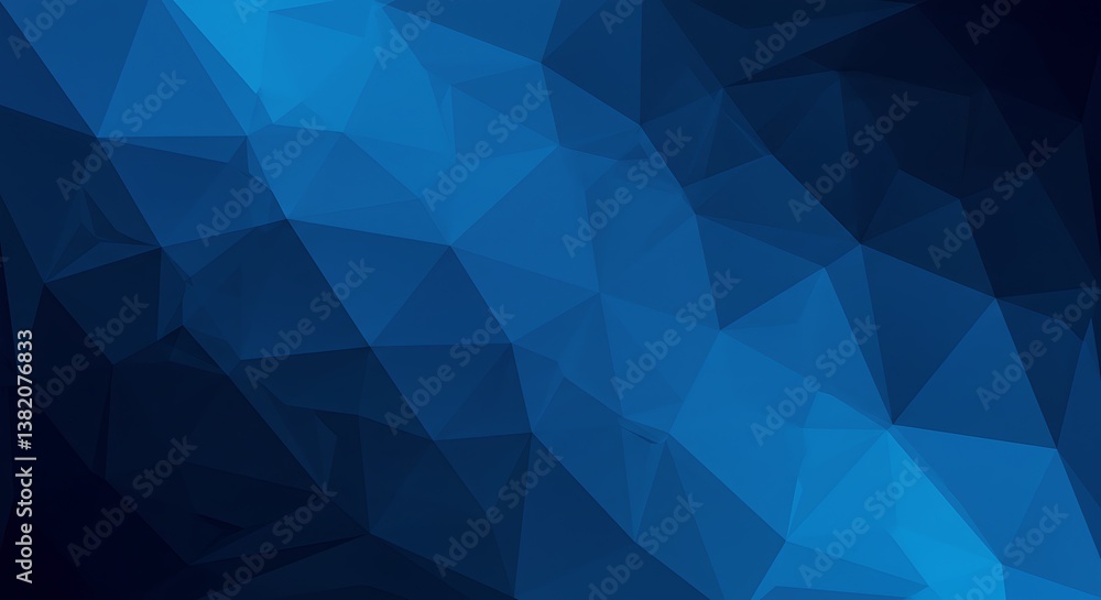 Deep Blue Facets AI Generated Deep Blue Facets AI Generated