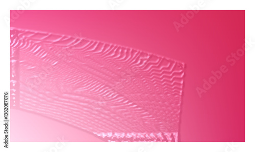 Pink abstract design with hearts ribbon and flowing lines