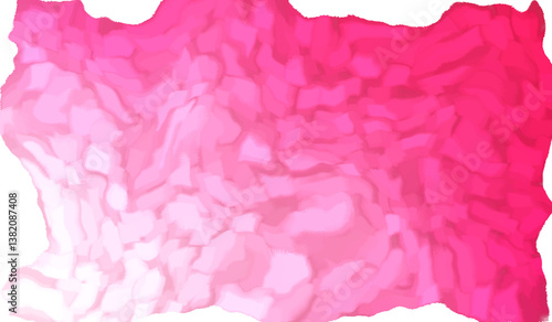 Soft pink watercolor texture with delicate rose petals evokes a light, feathered valentine backdrop