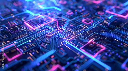 Futuristic city powered by quantum computing and smart infrastructure