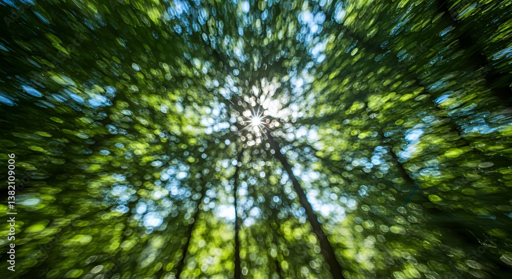 Fototapeta premium Sun Drenched Canopy Bokeh Effect