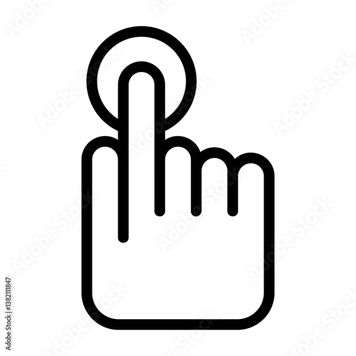 Pay Per Click Outline Icon
