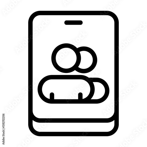 Contacts Outline Icon