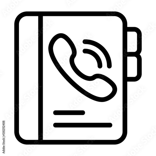 Contacts Book Outline Icon