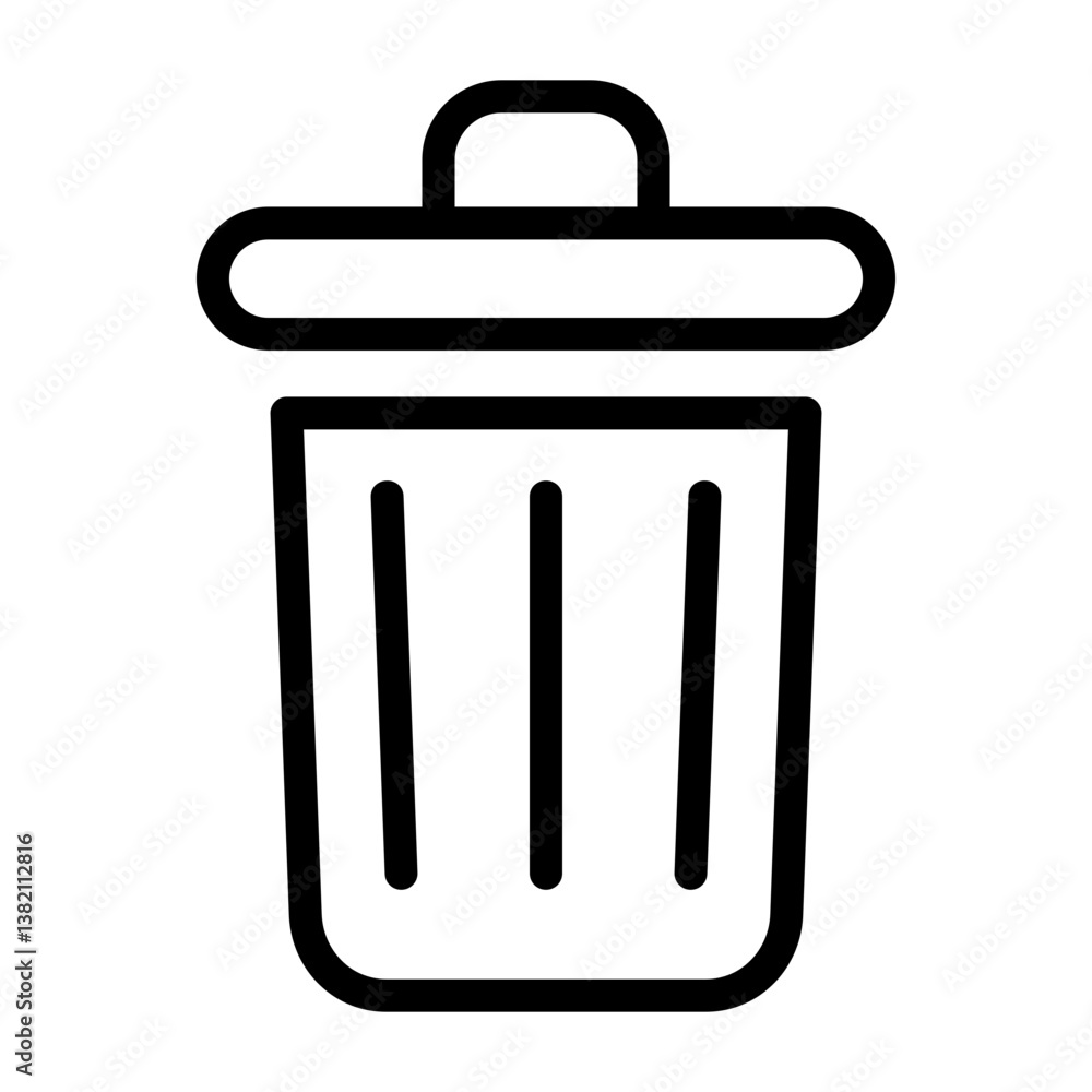 Trash Outline Icon Trash Outline Icon