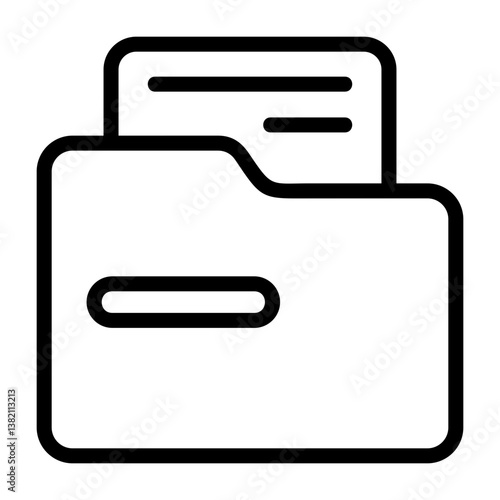 Remove Folder Outline Icon