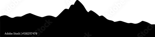 mountain border silhouette
