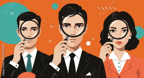 Artistic representation of a peer review process, illustrating how scientific findings are evaluated by experts to ensure validity and reliability
