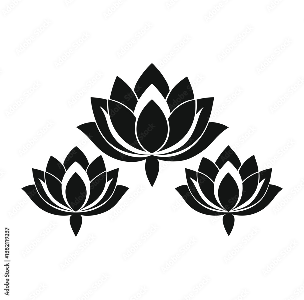 Obraz premium Lotus Flower Vector Art 3.eps