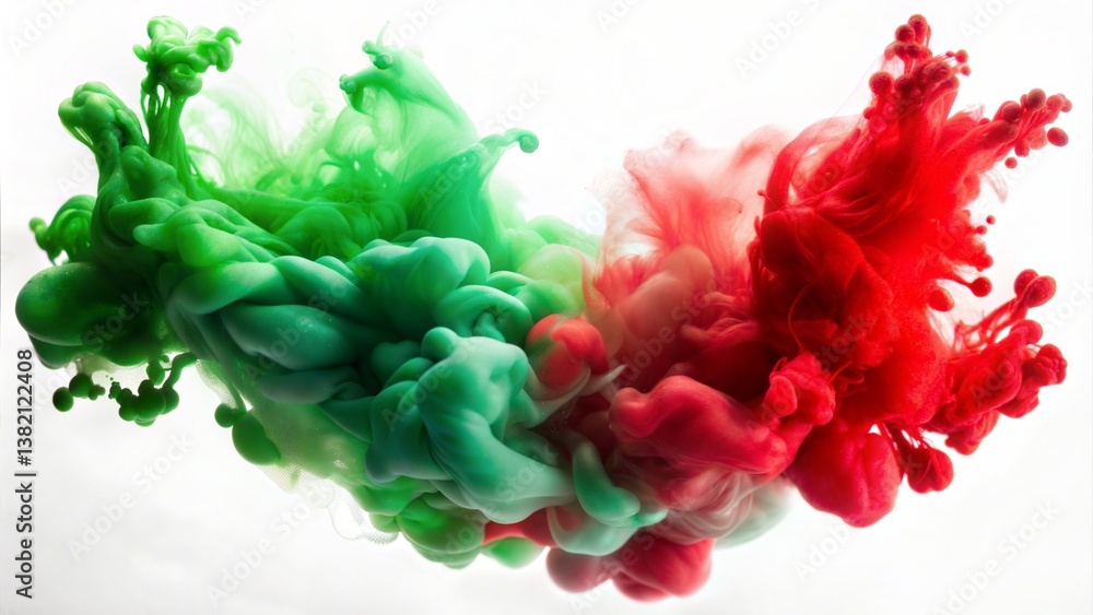 Obraz premium Colorful Ink Cloud. 