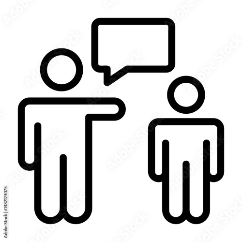 Mentorship Outline Style Icon