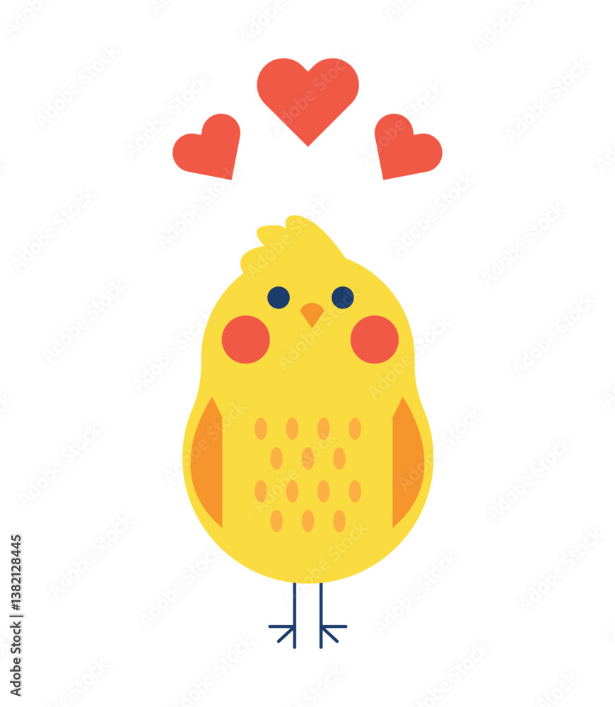 Flat easter element collection Flat easter element collection
