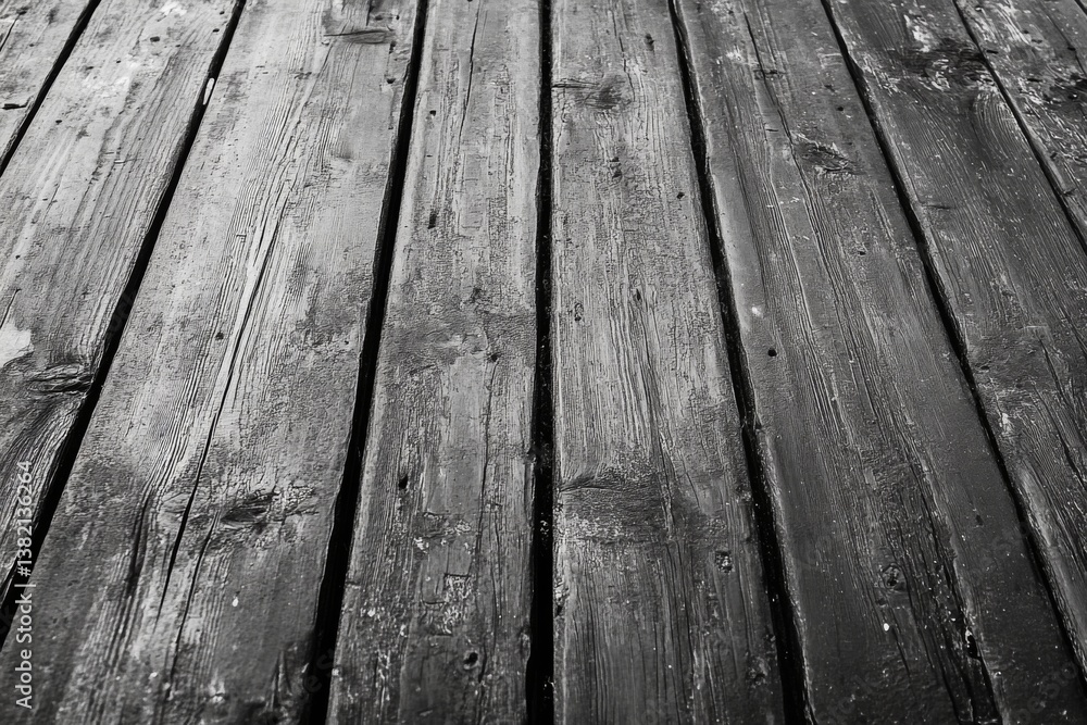 Grungy wooden surface with aged black paint and deep grain texture Grungy wooden surface with aged black paint and deep grain texture