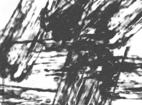 Abstract grunge black and white distressed texture background, Isolated on white background. PNG