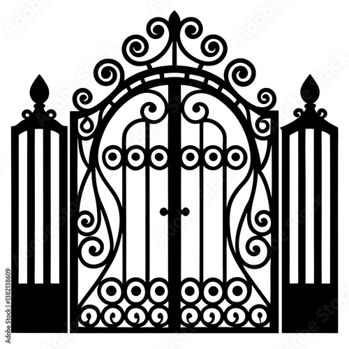 wrought iron gate