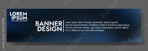 Modern banner design with a nightfall background.