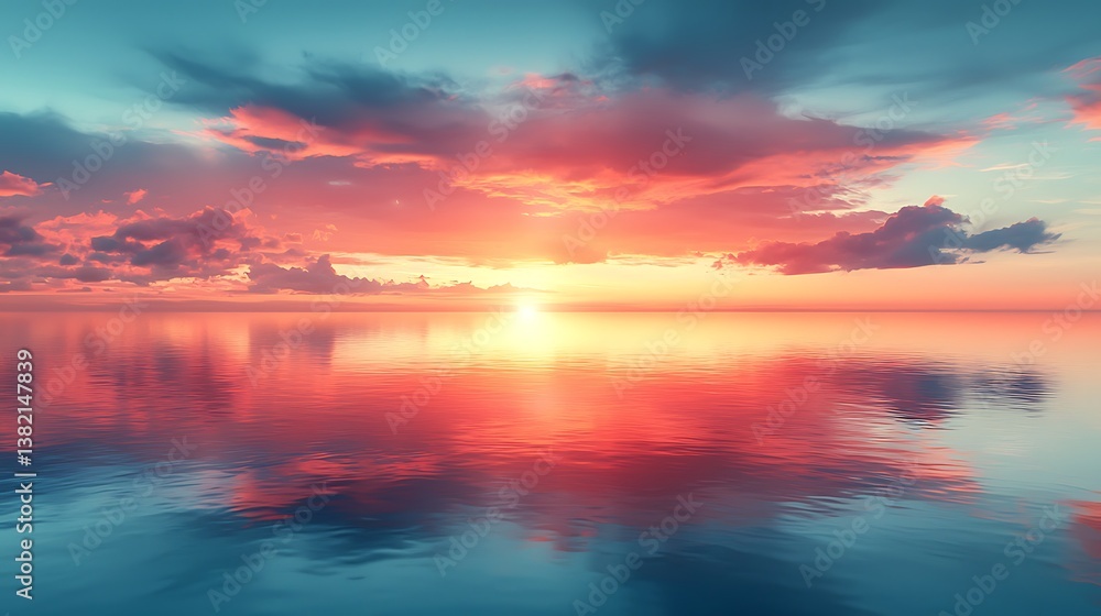 Sunset Serenity: The sky explodes with vibrant colors as the sun dips below the horizon, painting a breathtaking panorama of fiery hues reflected in the tranquil water. Sunset Serenity: The sky explodes with vibrant colors as the sun dips below the horizon, painting a breathtaking panorama of fiery hues reflected in the tranquil water.